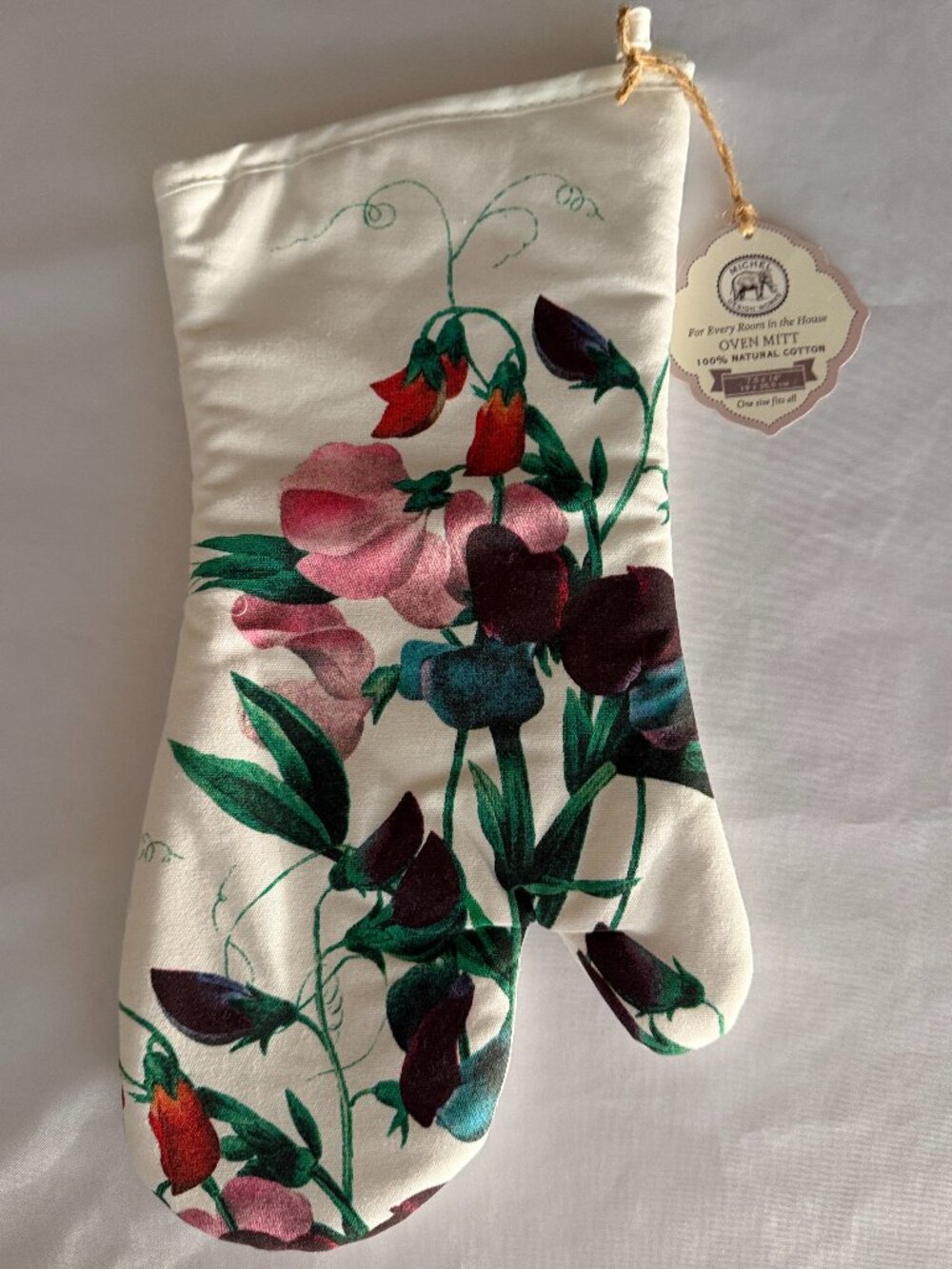 Michel Design Works Oven Mitt Sweet Pea
